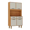 Mueble de Cocina Alacena Despensa Pop Plus Canela Arena 169.4x90.8x36.3 cm MDP Be Design