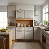 Mueble de Cocina Alacena Despensa Pop Plus Canela Arena 169.4x90.8x36.3 cm MDP Be Design
