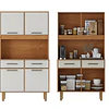 Mueble de Cocina Alacena Despensa Pop Plus Canela Arena 169.4x90.8x36.3 cm MDP Be Design