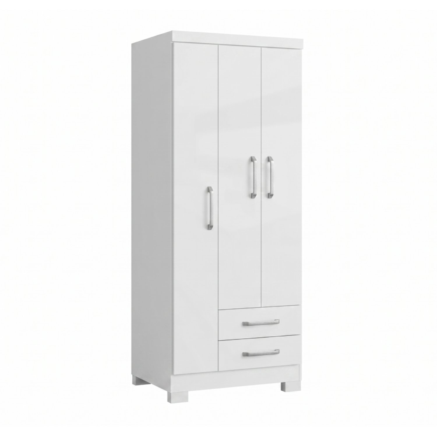 Clóset Ropero Francia Blanco 3 Puertas 2 Cajones MDP 187.4x83.2x47.3 cm Be Design