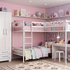 Clóset Ropero Francia Blanco 3 Puertas 2 Cajones MDP 187.4x83.2x47.3 cm Be Design 