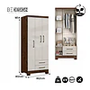 Clóset Ropero Canela Arena 3 Puertas 2 Cajones MDP 187.4x83.2x47.3 cm Be Design 