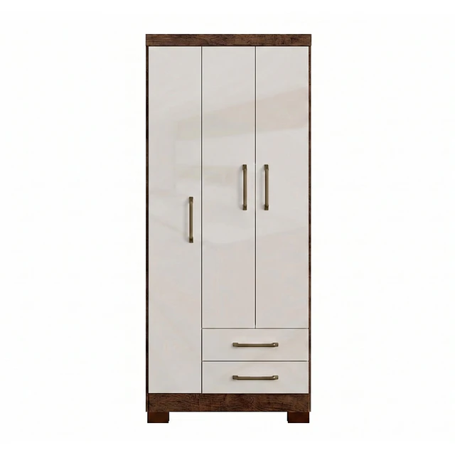 Clóset Ropero Canela Arena 3 Puertas 2 Cajones MDP 187.4x83.2x47.3 cm Be Design 