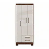 Clóset Ropero Canela Arena 3 Puertas 2 Cajones MDP 187.4x83.2x47.3 cm Be Design 