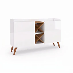 Mueble Buffet  Aparador Bar Blanco MDP 77x119.2x37.8 cm Be Design