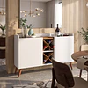 Mueble Buffet  Aparador Bar Blanco MDP 77x119.2x37.8 cm Be Design
