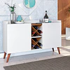 Mueble Buffet  Aparador Bar Blanco MDP 77x119.2x37.8 cm Be Design