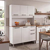 Mueble de Cocina Alacena Despensa Blanco MDP 174x120.2x37.8 cm Be Design 