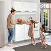 Mueble de Cocina Alacena Despensa Blanco MDP 174x120.2x37.8 cm Be Design 