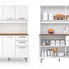 Mueble de Cocina Alacena Despensa Blanco MDP 174x120.2x37.8 cm Be Design 