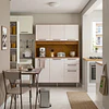 Mueble de Cocina Alacena Despensa Canela Arena MDP 174x120.2x37.8 cm Be Design 