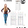 Mueble Multiuso Auxiliar de Cocina con Ruedas Blanco 86.5x36x36.3 cm MDP Be Design. 
