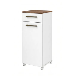 Mueble Multiuso Auxiliar de Cocina con Ruedas Blanco 86.5x36x36.3 cm MDP Be Design. 
