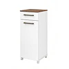 Mueble Multiuso Auxiliar de Cocina con Ruedas Blanco 86.5x36x36.3 cm MDP Be Design. 