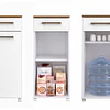 Mueble Multiuso Auxiliar de Cocina con Ruedas Blanco 86.5x36x36.3 cm MDP Be Design. 