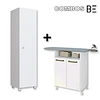 Armario multiuso Montreal + Mueble De Planchado Blanco Cinza