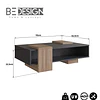 Sofa Cama Grecia Gris + Mesa De Centro b93 Negro Castaño