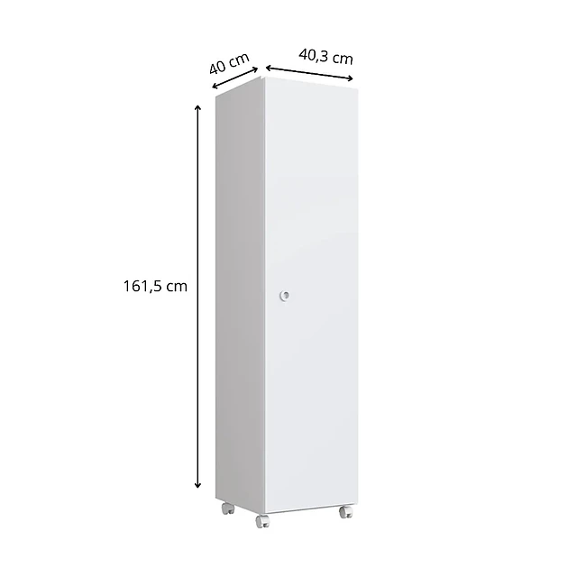 Armario multiuso Montreal + Mueble De Planchado Blanco Cinza
