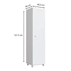 Armario multiuso Montreal + Mueble De Planchado Blanco Cinza
