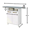 Mueble De Planchado Blanco Cinza