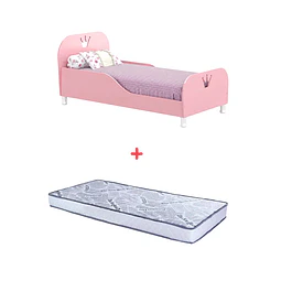 Mini Cama Transición Princesa Rosada+ Colchon Cama Baby Box 150x70 cms