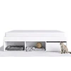 Cama Multifuncional 2 Plazas Be Design Pets Blanca con Cajones y Nicho para Mascota
