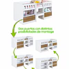 Cama Infantil Multifunción Alta 1 plaza Blanca Miel