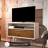Rack TV Be Perla Caramelo Bedesign con cajón y estante JB5707 (100X67X36 cms)