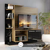 Rack Home con Panel para TV 55 " Verona Café Be desing (164X165X32,5 cms)
