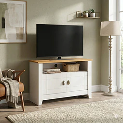 Rack Tv Ludlow Blanco Miel