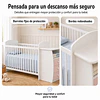 Cuna con Mudador Bambini Rosado+Colchon Cuna Baby Box 130x60