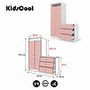 Closet Armario Infantil con Cómoda Kidscool Pimpolho Rosado