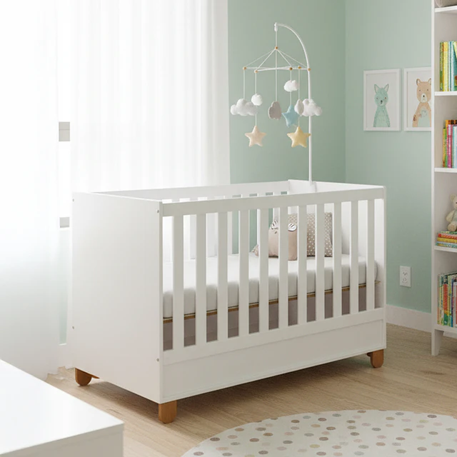 Cuna Evolutiva 2 En 1 Transición Kidscool Zupi Blanco MDF