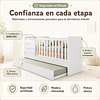 Cuna Multifuncional Evolutiva Cleo Blanca Kidscool