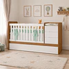 Cuna Multifuncional Evolutiva Cleo Blanco y café Kidscool