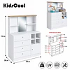 Cómoda Infantil Kidscool Amore 4 Cajones 1 Puerta Blanco