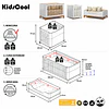 Cuna 3 Funciones Flow Blanca Eco Wood