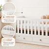 Cuna Multifunción 2 en 1 Kidscool New Amore Blanca