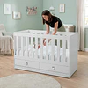 Cuna Multifunción 2 en 1 Kidscool New Amore Blanca