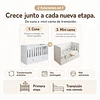 Cuna Multifunción 2 en 1 Kidscool New Amore Blanca