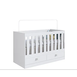 Cuna Multifunción 2 en 1 Kidscool New Amore Blanca