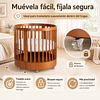 Cuna Bebé Progresiva 3 Funciones Sognare Miel Ovalada 