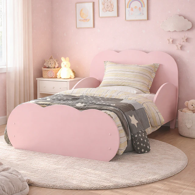 Mini Cama Transición Nube Rosado