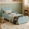 Mini Cama Transición Nube Celeste