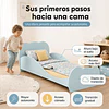 Mini Cama Transición Nube Celeste