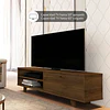 Rack Buffet Arrimo Hasta 55" Apoyado / 65" Colgado  Canela - Estilo Moderno Neutral Be Design (160x53.5x45.5 cm)