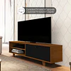 Rack Buffet Arrimo Hasta 55" Apoyado / 65" Colgado Caramelo - Estilo Moderno Neutral Be Design (160x53.5x45.5 cm)
