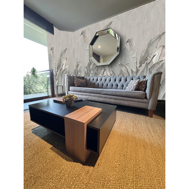 Mesa De Centro b93 Negro Castaño