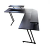 Escritorio Gamer en L Be Design con Doble Repisa para Monitores y Luces LED