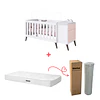 Cuna Con Cajonera Encanto Rosada+Colchon Cuna Baby Box 130x60